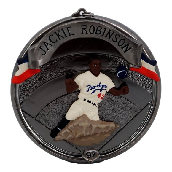 Hallmark Keepsake Ornament Jackie Robinson Baseball Heroes Collector Series - Picture 4 of 9